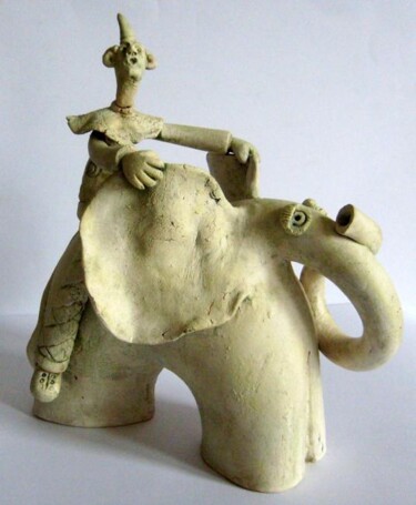 Scultura intitolato "Adventure" da Annaart, Opera d'arte originale, Ceramica