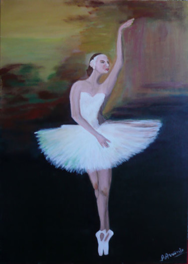 Pittura intitolato "La Vera Danza" da Anna Arvonio, Opera d'arte originale