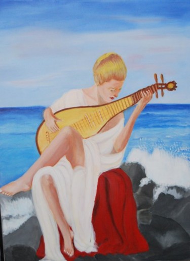 Pittura intitolato "La Musa" da Anna Arvonio, Opera d'arte originale