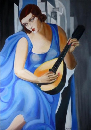 Pittura intitolato "Ispirazione Musicale" da Anna Arvonio, Opera d'arte originale