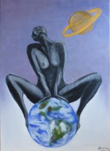 Painting titled "Universum" by Anna Arvonio, Original Artwork