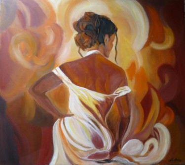 Painting titled "passion dance" by Anna Arvonio, Original Artwork