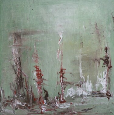 Bateau fantôme VII Peinture intitulée "Bateau fantôme VII" par Annabel Klein, Œuvre d'art originale, Acrylique