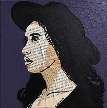 Enid Collages intitulée "Enid" par Annabelle Amory, Œuvre d'art originale, Acrylique Monté sur Châssis