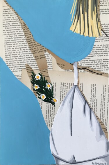 Collages intitulée "Ecoféminisme" par Annabelle Amory, Œuvre d'art originale, Acrylique Monté sur Carton