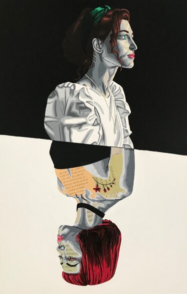 Collages intitulée "Women" par Annabelle Amory, Œuvre d'art originale, Acrylique Monté sur Châssis en bois