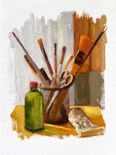 Malerei mit dem Titel "Original oil painti…" von Anna Bernadskaya, Original-Kunstwerk, Öl