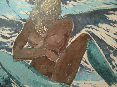 Painting titled "sabbia-e-onde.jpg" by Anna Branca, Original Artwork, Acrylic