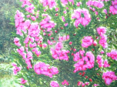 Pintura intitulada "Sunshine on flowers" por Anna Brazão, Obras de arte originais, Óleo