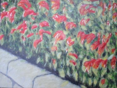Pintura intitulada "Camarões vermelhos" por Anna Brazão, Obras de arte originais, Óleo