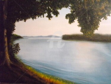 Pintura intitulada "Paraguai River" por Anna Brazão, Obras de arte originais, Óleo