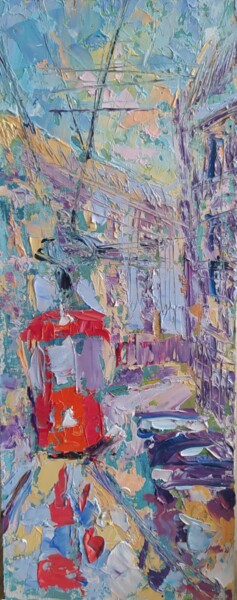 제목이 "Городской трамвайчи…"인 미술작품 Anna Dolganova로, 원작, 기름
