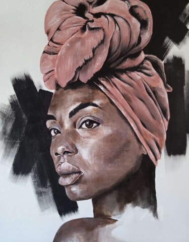 Incrédule Peinture intitulée "Incrédule" par Caroline Crochet, Œuvre d'art originale, Acrylique Monté sur Châssis en bois