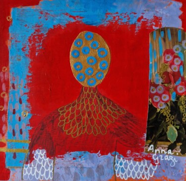 Peinture intitulée "Ghjuvà, le fils du…" par Anna Grazi, Œuvre d'art originale, Acrylique
