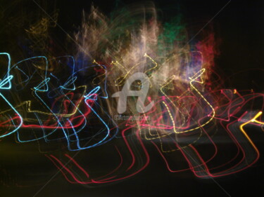 Photographie intitulée "Abstraction nocturne" par Anna Amini, Œuvre d'art originale