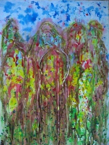 Painting titled "The Warriors of the…" by Anna Jagla, Original Artwork, Acrylic