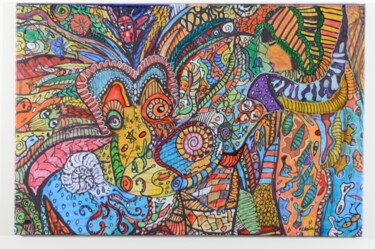 Dessin intitulée "Toutes ces choses q…" par Laura Vassiliu, Œuvre d'art originale, Crayon Monté sur Châssis en bois