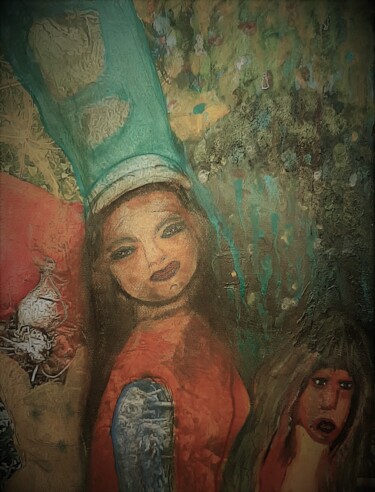 Peinture intitulée "MADONNE" par Laura Vassiliu, Œuvre d'art originale, Aquarelle