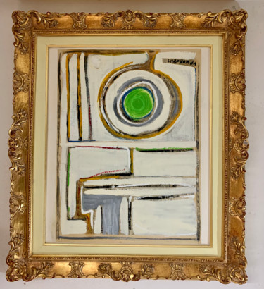 Pittura intitolato "La centralità crea…" da Enzo Bomba, Opera d'arte originale, Olio Montato su Altro pannello rigido