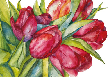 Pintura titulada "Botanical Artwork N…" por Anna Lyashenko, Obra de arte original, Acuarela