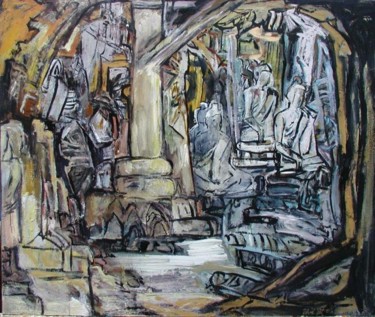 Malerei mit dem Titel "Gedichte aus Zement…" von Annamalt, Original-Kunstwerk, Andere