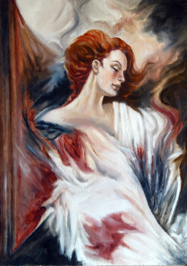 Pittura intitolato "AFFRESCO" da Annamaria Maremmi, Opera d'arte originale, Olio