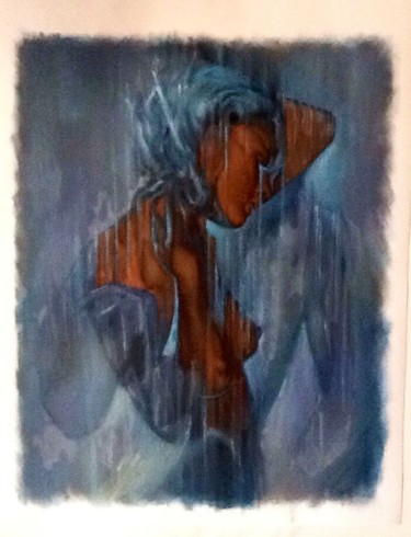 Peinture intitulée "Lacrime" par Annamaria Maremmi, Œuvre d'art originale, Huile