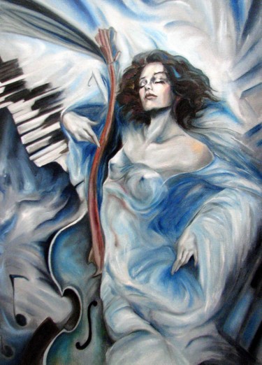 Pintura intitulada "Musica" por Annamaria Maremmi, Obras de arte originais, Óleo