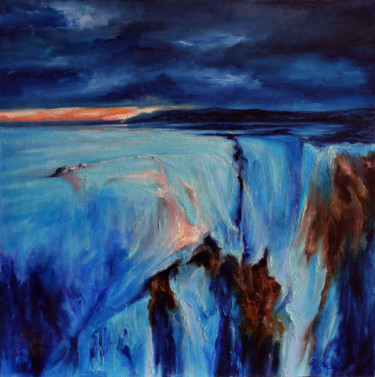 Pintura intitulada "acqua-e-rocce.jpg…" por Annamaria Maremmi, Obras de arte originais, Óleo