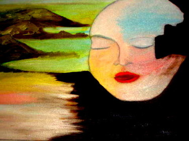 Pittura intitolato "......sogno...." da Anna Maria Ladu, Opera d'arte originale