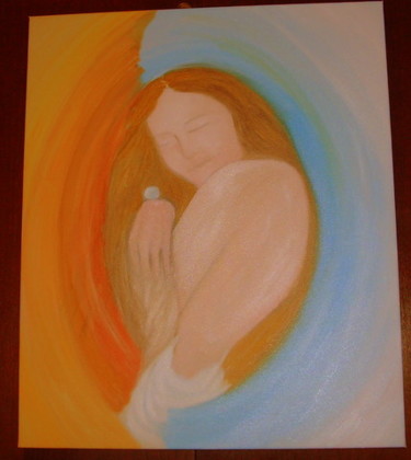 Pittura intitolato "Prayer" da Anna Maria Ladu, Opera d'arte originale