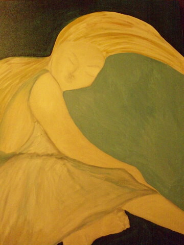 Painting titled "Danza" by Anna Maria Ladu, Original Artwork, Oil
