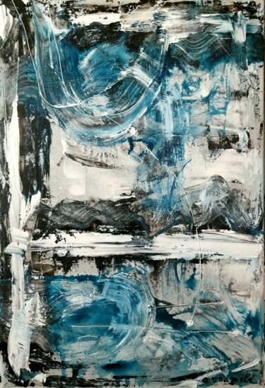 Mystère Peinture intitulée "Mystère" par Annamili_art, Œuvre d'art originale, Acrylique