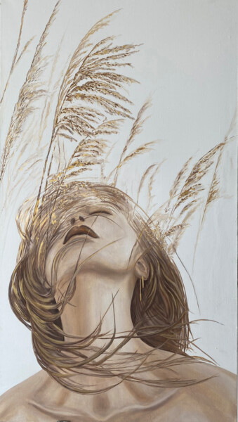 Картина под названием "Freedom" - Anna Koval, Подлинное произведение искусства, Масло Установлен на Деревянная рама для носи…