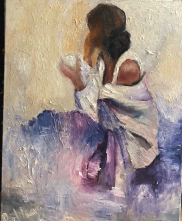 Painting titled "Le matin" by Anna Perfilieva, Original Artwork, Oil