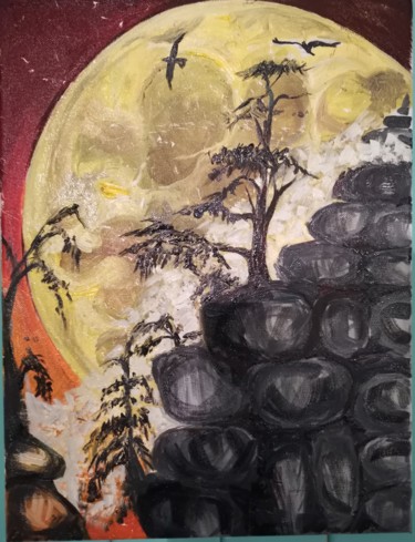 제목이 "Луна"인 미술작품 Анна Полянская로, 원작, 기름
