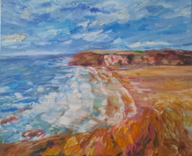 Malerei mit dem Titel "Morning in Brittany" von Anna Privaloff, Original-Kunstwerk, Öl
