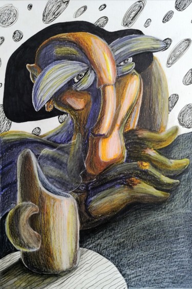 Dessin intitulée "A really nice morni…" par Anna Reshetnikova, Œuvre d'art originale, Crayon