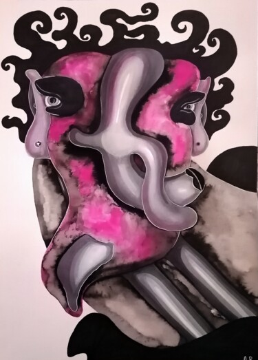 "I have not said enough" Zeichnungen mit dem Titel ""I have not said en…" von Anna Reshetnikova, Original-Kunstwerk, Tinte