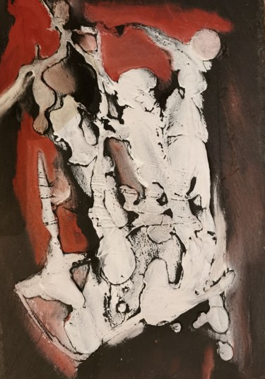 Pintura intitulada "Ardoise" por Anna Rita Napolitano, Obras de arte originais, Óleo