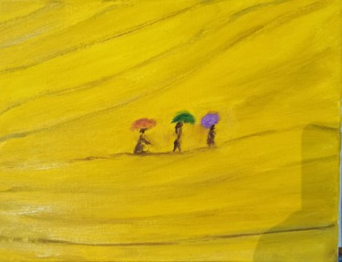 Peinture intitulée "Espace jeune" par Anna Rita Napolitano, Œuvre d'art originale, Huile