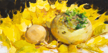 Malerei mit dem Titel "Original Turnips St…" von Anna Ivanova, Original-Kunstwerk, Acryl
