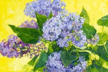 Картина под названием ""Lilacs" - Original…" - Anna Ivanova, Подлинное произведение искусства, Масло