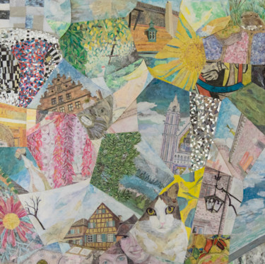 Collages intitolato "Frammenti" da Anna Musi, Opera d'arte originale, Ritagli