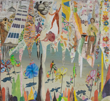 Collages intitolato "Cristallizzazioni" da Anna Musi, Opera d'arte originale, Ritagli