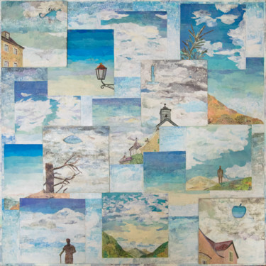 Collages intitulée "Cieli con" par Anna Musi, Œuvre d'art originale, Découpages