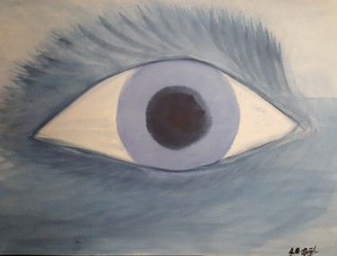 Painting titled "All-seeing eye of t…" by Anna Gogoleva, Original Artwork, Watercolor
