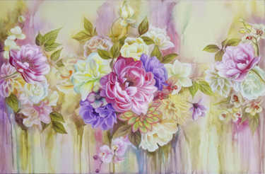 Malarstwo zatytułowany „Floral rhapsody” autorstwa Anna Steshenko, Oryginalna praca, Akryl