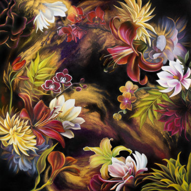 Night magic Painting titled "Night magic" by Anna Steshenko, Original Art, Acrylic