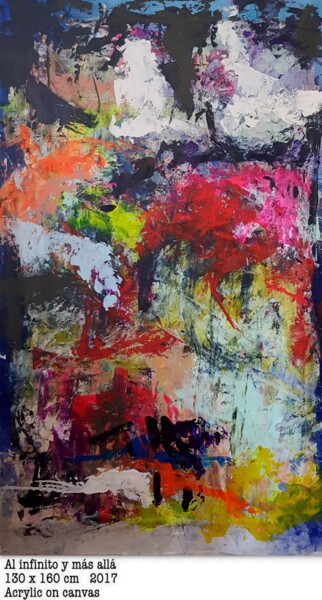 Painting titled "n-7-al-infinito-y-m…" by Anna Teresa Spagnuolo, Original Artwork